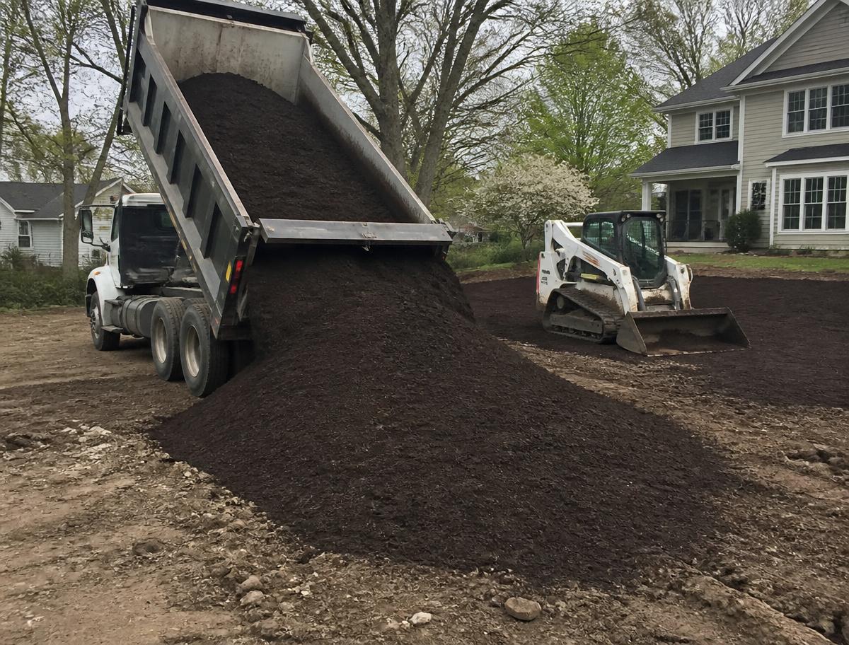 Topsoil work by JLJ Construction Inc. in New Jersey